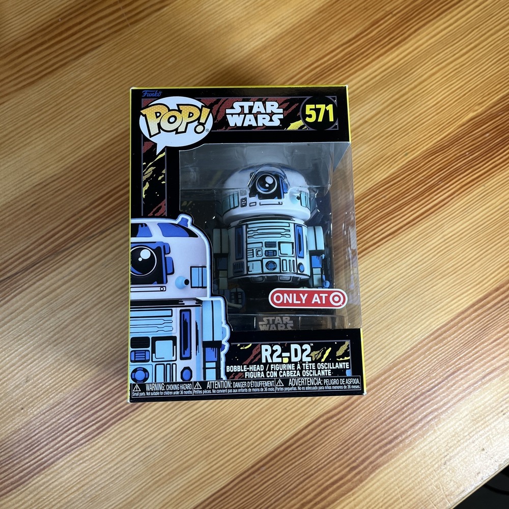 NIB Funko Pop Star Wars R2-D2 571 White Blue Target Exclusive Comic Art Figure - Picture 5 of 7